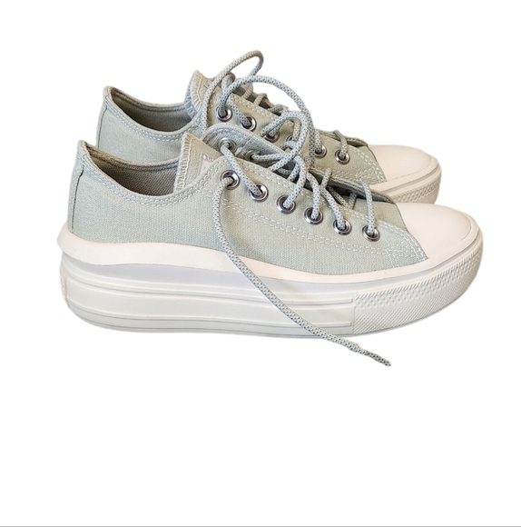 Converse Chuck Taylor All Star Move Platform Low Summit Sage - Picture 1 of 5